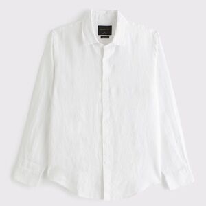 Abercrombie & Fitch Linen Blend Shirt - Small